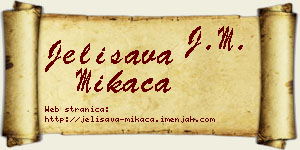 Jelisava Mikača vizit kartica